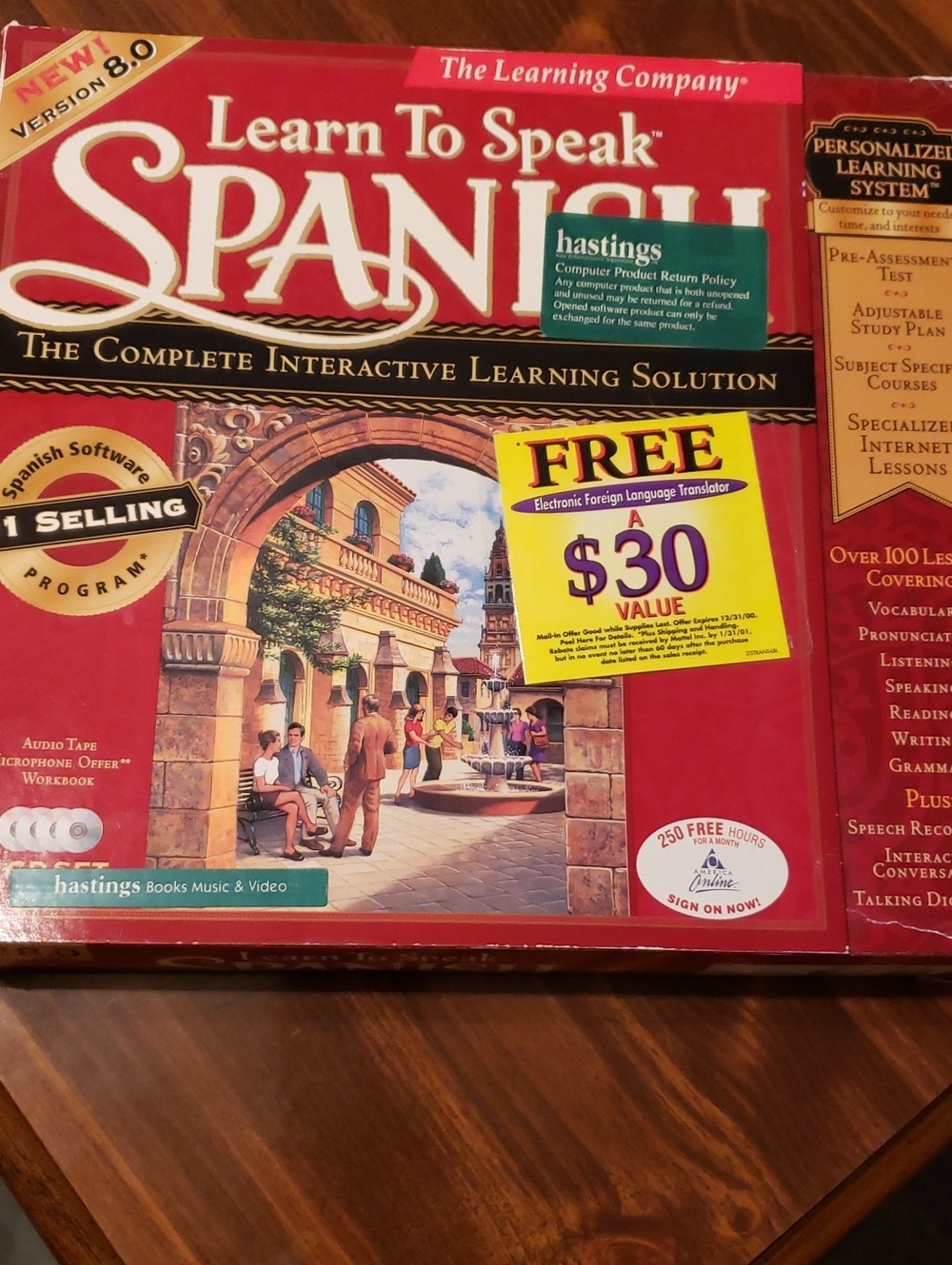 Learn To Speak Spanish Software - Red